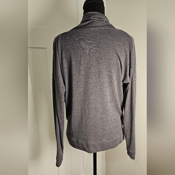 Super Soft and Lightweight M&S Collection Faux Wrap Style Top in Grey - Picture 6 of 9